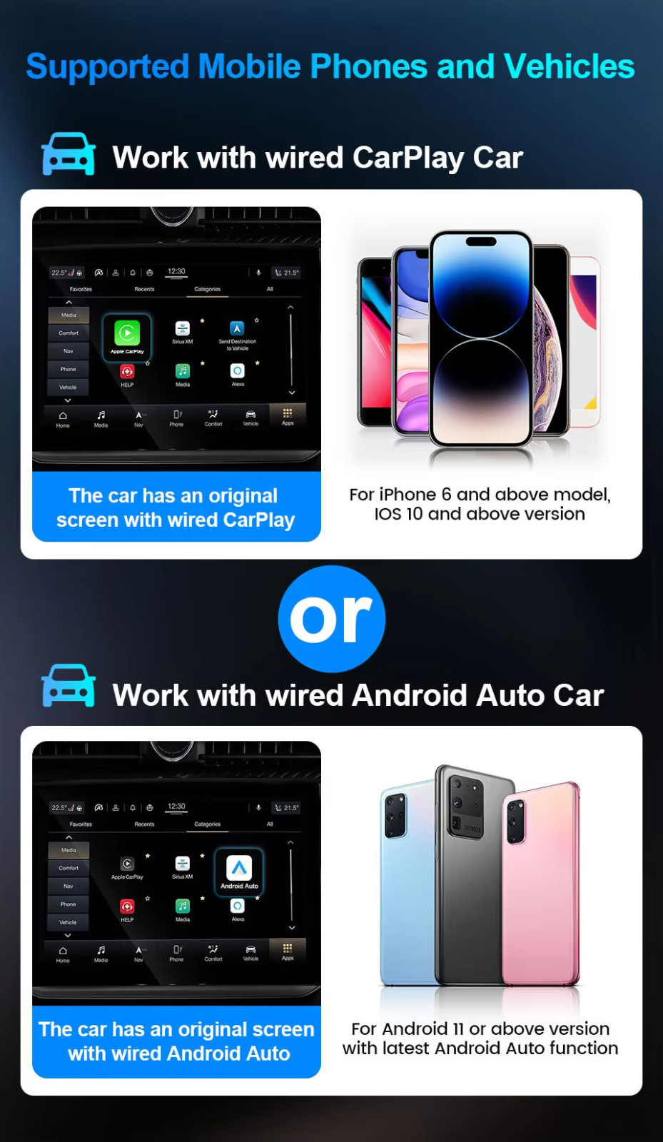 Adattatore Wireless Carplayadattatore Android Auto Wireless 2 in 1 Universale - Miniatura 4