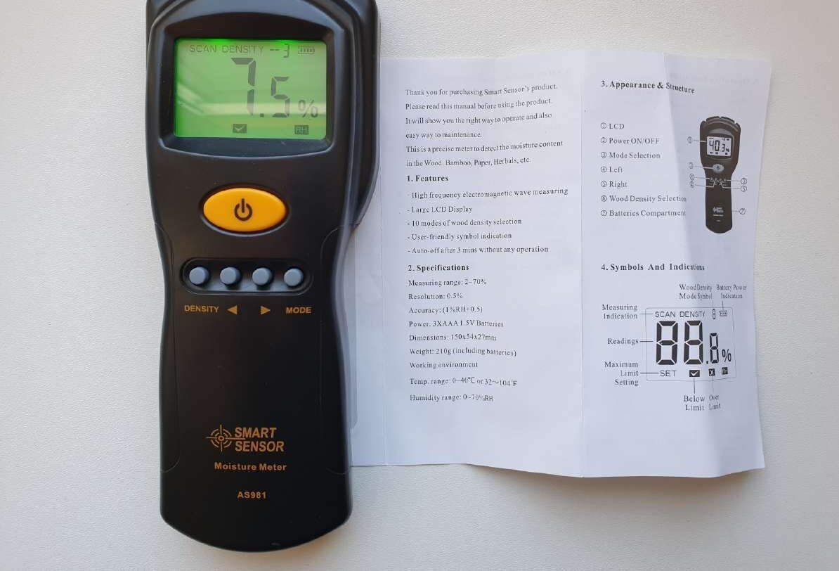 Digital wood moisture meter eBay