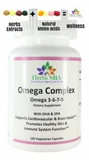  MULTI-OMEGA, 120 Capsules, Improve Joints, Brain, Bones, Essentials Fatty acids