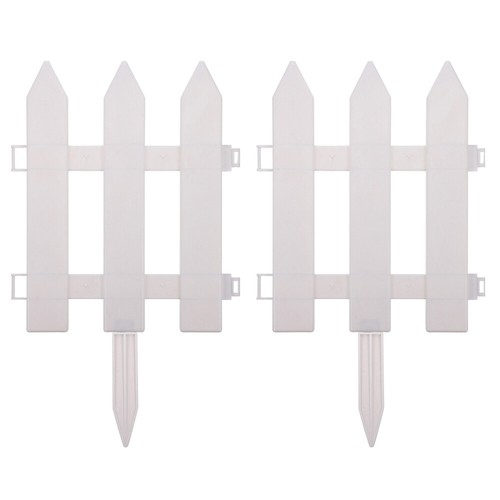 2Pcs Patio Garden Fence Garden Plant Fence Lawn Picket Fence