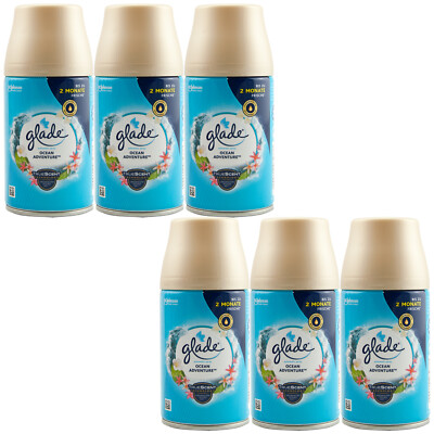 glade Automatic Spray OCEAN ADVENTURE 6 x 269ml Raumspray Duft Nachfüller