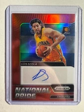 K306,733- 2021-22 Panini Chronicles Prizm National Pride Auto Red #16 Luis Scola