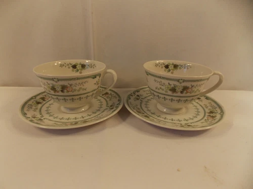 Royal Doulton "Provencal"  2 Cups & Saucers