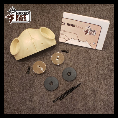 Naked Buck Head - up to 150'' Deer Head Antler Magnetic Mounting System Kit