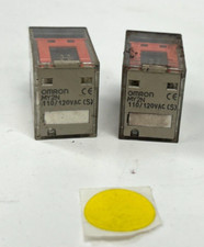 OMRON INDUSTRIAL RELAY MY2N 100/110VDC   LOT OF 2