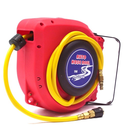 Druckluftschlauch Aufroller Schlauchtrommel Luft Schlauchaufroller mit Kupplung - Bild 10 von 22