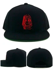 Last Kings New Death Face Logo Pharaoh King Tut Black Red Era Snapback Hat Cap