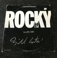 * BILL CONTI * signed soundtrack album * ROCKY * COMPOSER * COA * 3