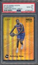 2019 Panini Hoops Arriving Now Holo RJ Barrett #4 RC Rookie PSA 10 GEM MINT