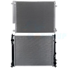 Aluminum Radiator & AC Air Conditioner Condenser Kit for 2016-2019 Honda Civic