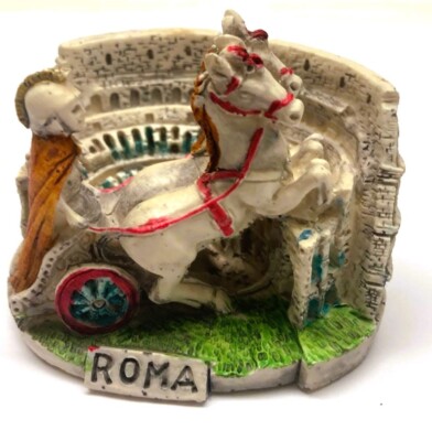 Mini Roman Colosseum Figurine, Rome Italy Souvenir, Handmade in Italy