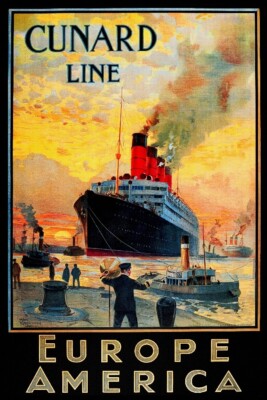 B& I LINE PAQUEBOT Rf144 - POSTER HQ 40x60cm d'une AFFICHE VINTAGE