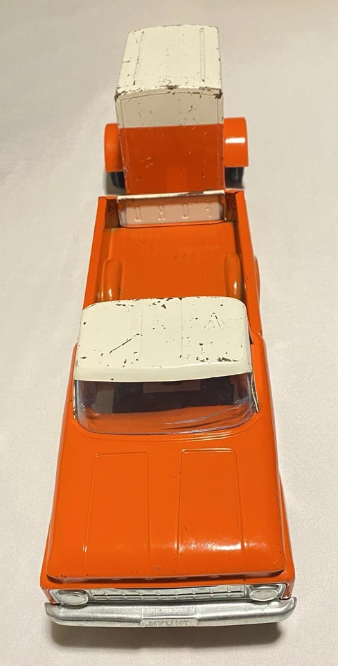 Vintage 1960s Nylint No. 4100F Ford Pickup Truck & U-Haul Trailer Pressed Steel - Image 4 of 4