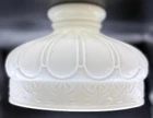 Antique Coleman #329 Oil Kerosene Lamp Aladdin Opal Milk Glass Shade 10” Fitter