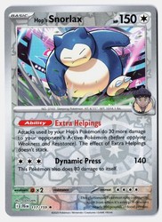 Hop's Snorlax 117/159 Journey Together Reverse Holo Rare