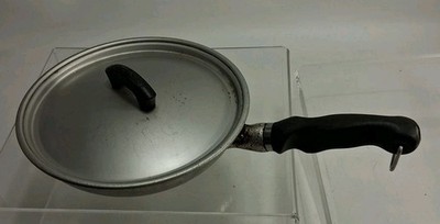 Vintage 928 Wear Ever Aluminum Frying Pan Skillet Made in USA 8.5 With Lid Look 