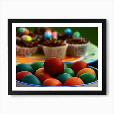 Ostereier 407 Kunstdruck gerahmt Wandbild Poster Leinwanddruck Bild