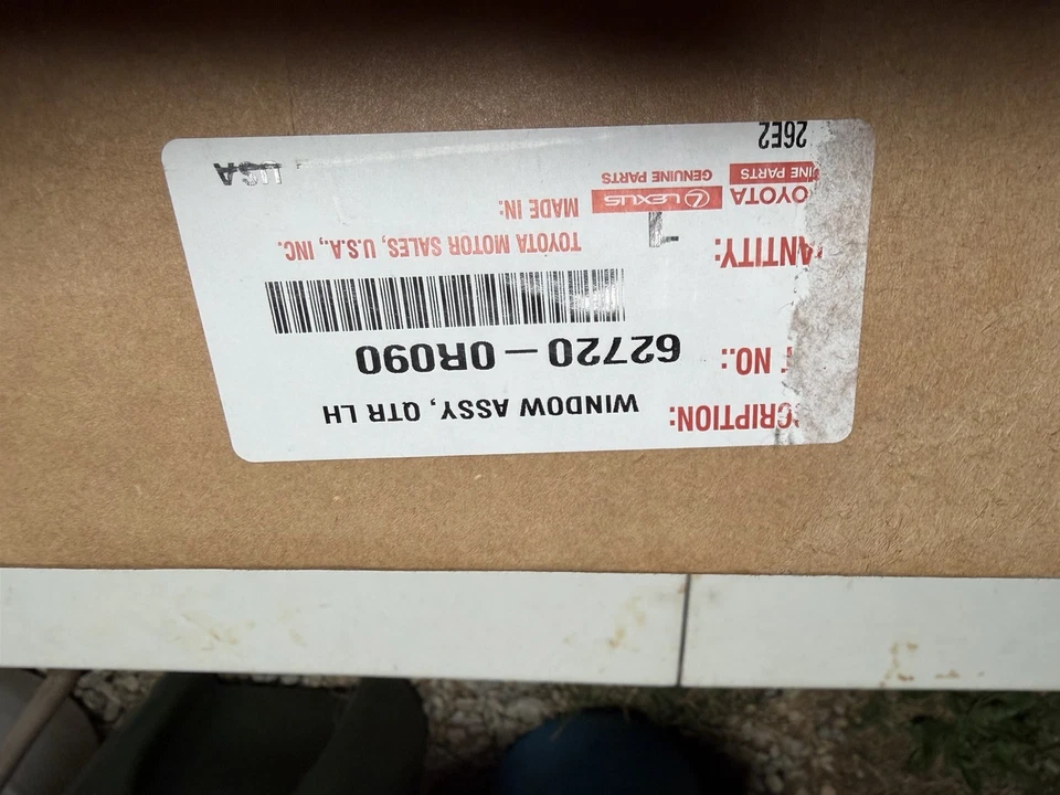 Lexus NX200 NX300 2015-2020 cuarto trasero derecho ventana vidrio OEM Foto 2 de 4