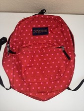 Jansport Superbreak Backpack Red and Pink Pol...