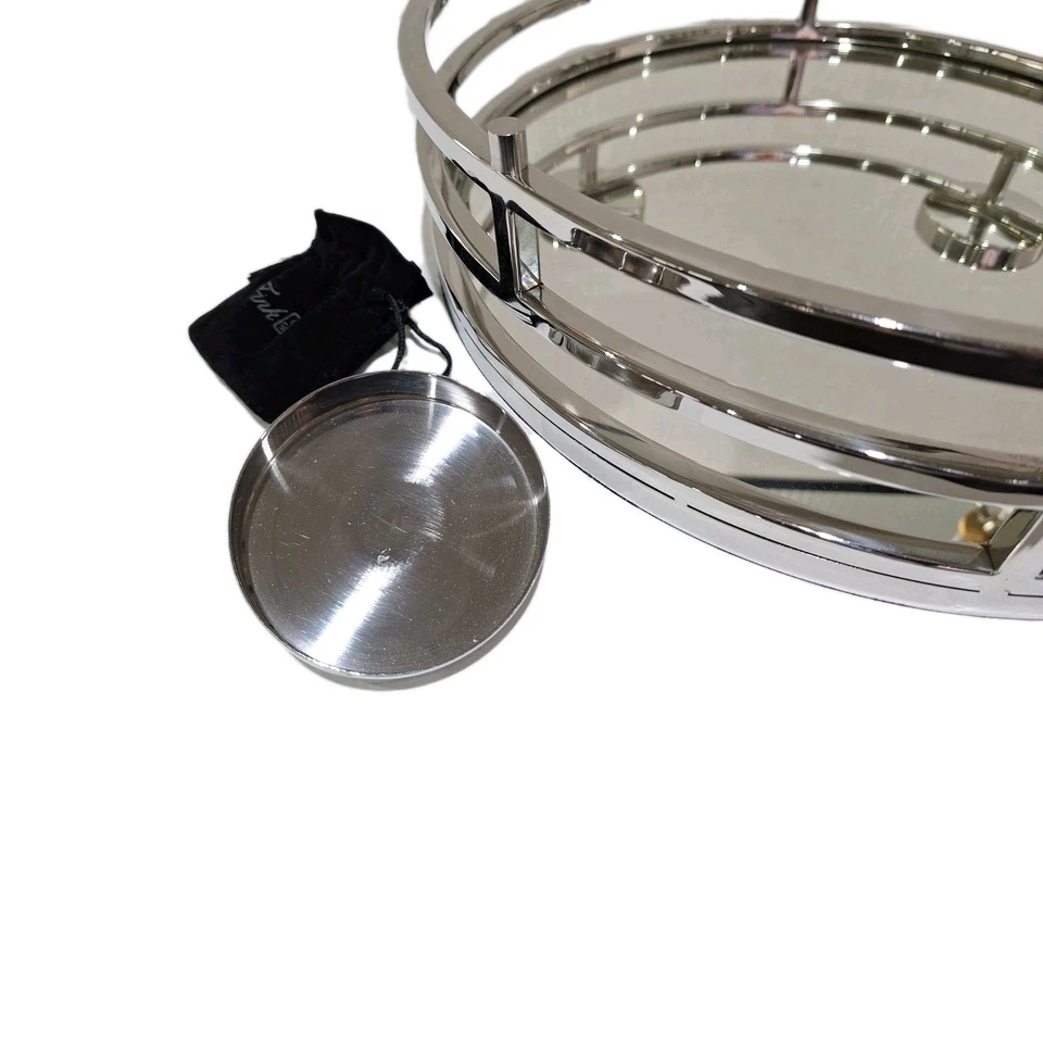 Fink Kranz MODENA vernickelt 4 flm NEU Silber 47 cm Durchmesser - Bild 4 von 4