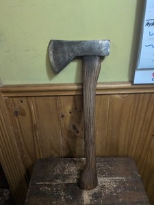  Snow & Nealley Bangor Maine  1-3/4 lb H. Bay  camp axe w/Original 17" handle 