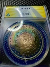1879 S MORGAN SILVER DOLLAR MS65 ANACS CERTIFIED 🌈BEAUTIFUL NATURAL TONING !!!