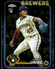 ABNER URIBE 2024 TOPPS CHROME RC MILWAUKEE BREWERS #276