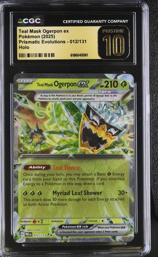 Teal Mask Ogerpon ex graded CGC 10 for sale on eBay