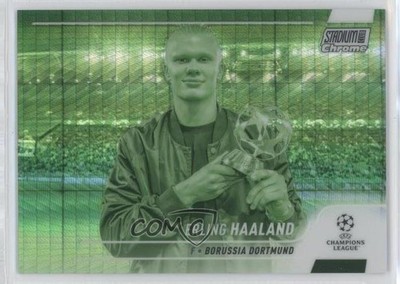 2021 Topps Stadium Club Chrome UEFA Champions League 134/175 Erling Haaland 0ix5