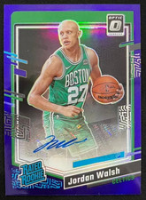 Jordan Walsh 2023-24 Panini Donruss Optic Auto Purple Rated Rookie RC #298
