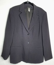 Jones New York Blazer Women's 14 Black Blended Fabric Vintage
