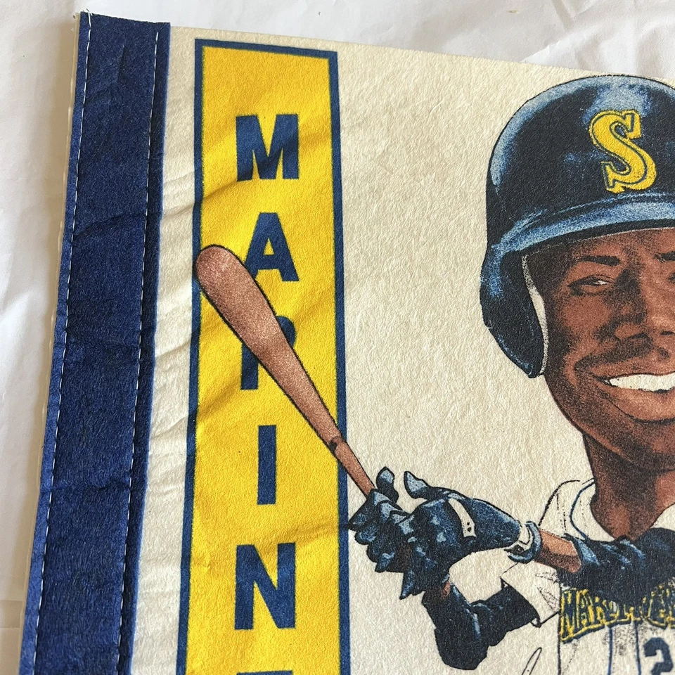 复古 Ken Griffey Jr #24 西雅图水手队 MLB 棒球全尺寸毛毡 Pennant — 第 3/4 张图片