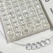 Swarovski Art.5105 8x6.5mm 10x8mm 12.5x10mm Crystal clear Octagon Side Drilled