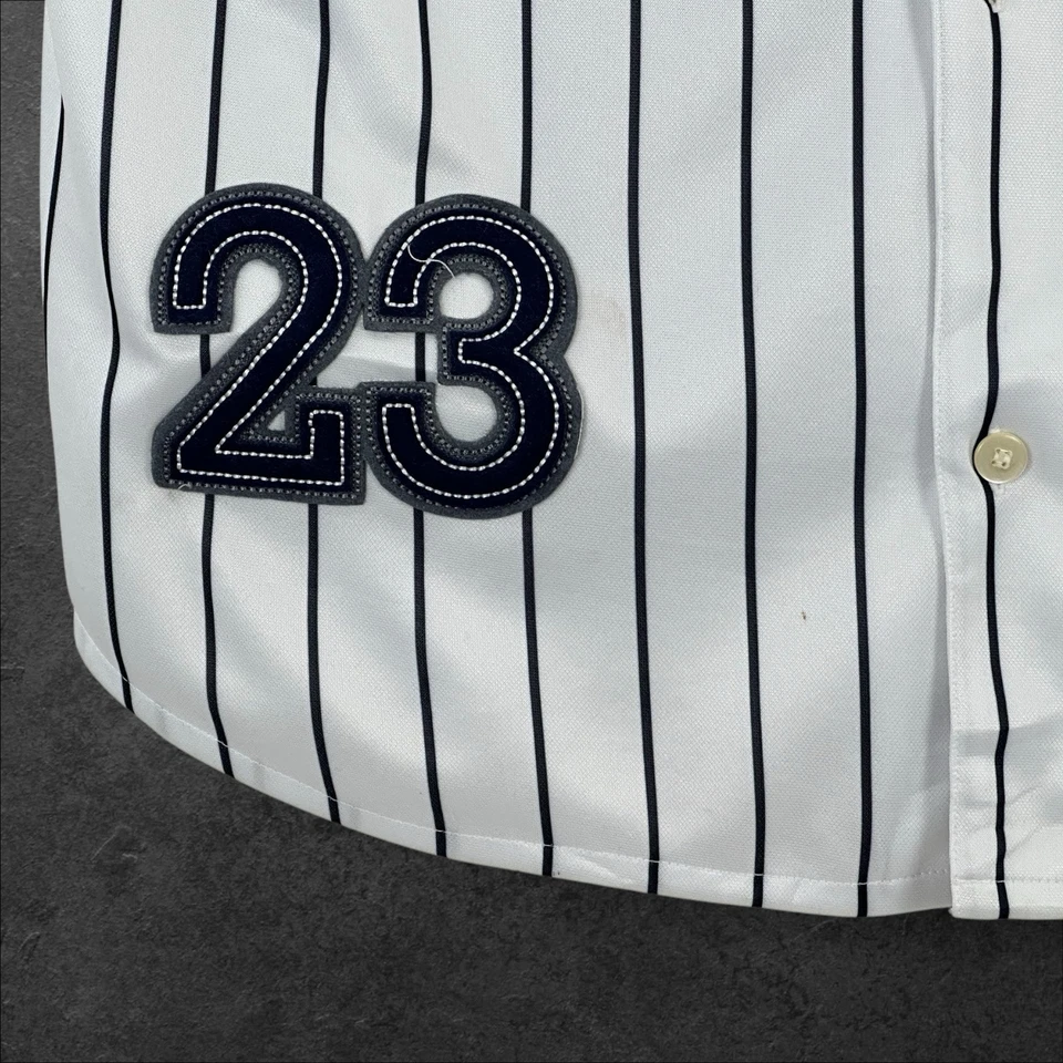 NUEVA Camiseta Deportiva New York Fox #23 Ghetto All Star Béisbol Hombres GRANDE Corea *DEFECTUOSA Foto 3 de 4