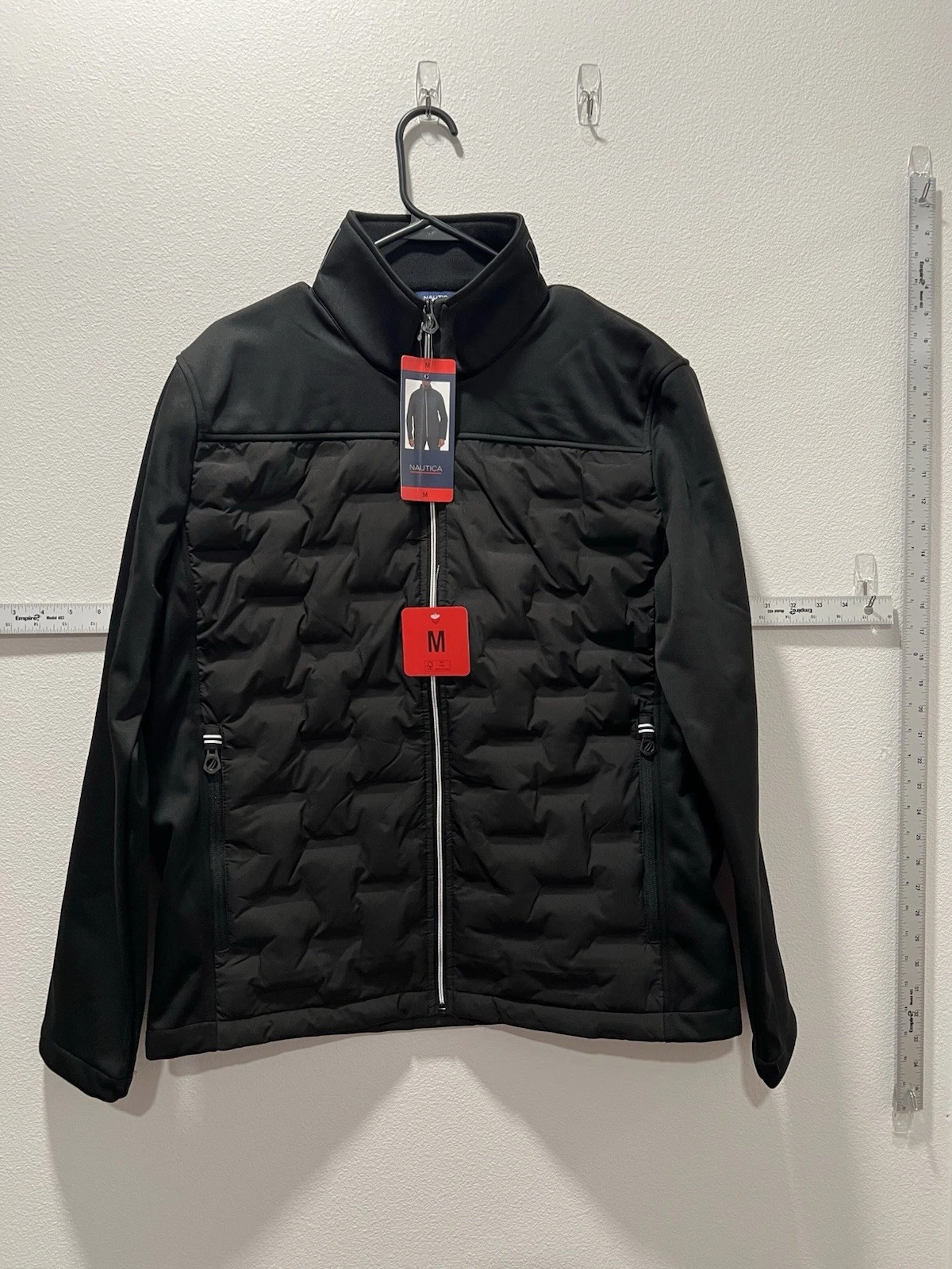 Mens Nautica Mixed Media Lightweight Jacket - Black - Size Medium NWT
Opens in a new window or tab