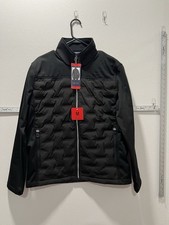 Mens Nautica Mixed Media Lightweight Jacket - Black - Size Medium NWT