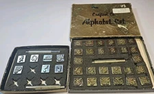 Vintage Craftool Co Alphabet Stamp Lot Leather Set With Extras 