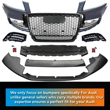 For 2009-2011 Audi A5 S5 B8 Front Bumper Valance Conversion Body Kit RS5 Style