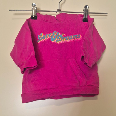Baby Mädchen Pullover Hoodie Fleece Rosa Gr. 80 Polyester Kapuze Langarm