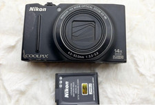 Nikon COOLPIX S8200 Black Digital Camera 16.1MP 14x Optical Zoom From JAPAN