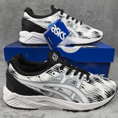 Asics Gel Kayano Evo Slip On Unisex Sneaker Schwarz Weiß UK 4,5