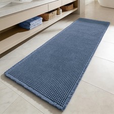 Waffle Bathroom Runner Rugs Super Absorbent Non Slip Bath Rug Upgraded Soft