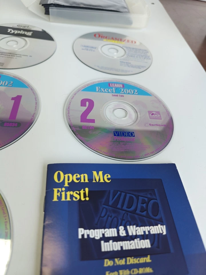 VIDEO PROFESSOR Learn Excel 3-CD Set 2002 + Hard Case 24 Disc Storage + 2 CD - Image 4 of 4