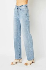 Judy Blue Women's 13/31 High Waist Light Wash Straight Denim Jeans 82501