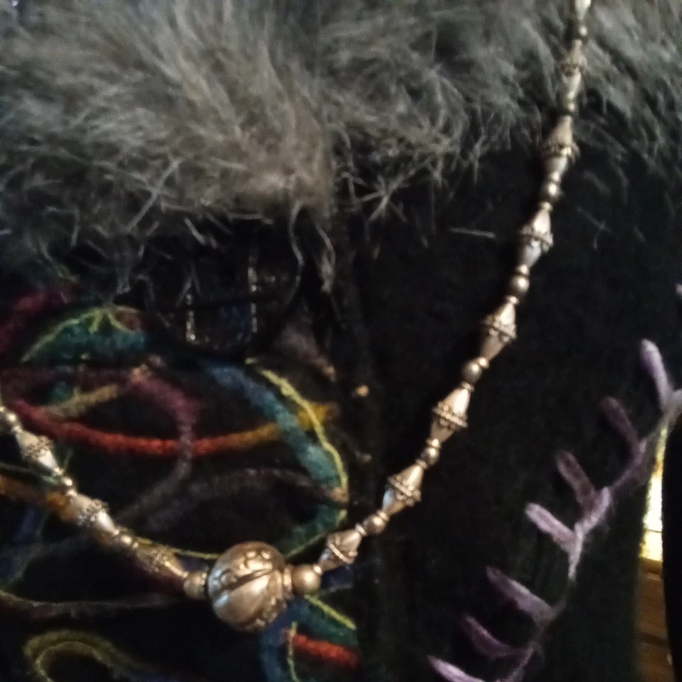 Indian silver bead necklace No37 from Rajasthan - Image 2 of 4