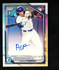 Aaron Parker 2024 Bowman Chrome 1st Auto #CPA-AP Refractor #497/499