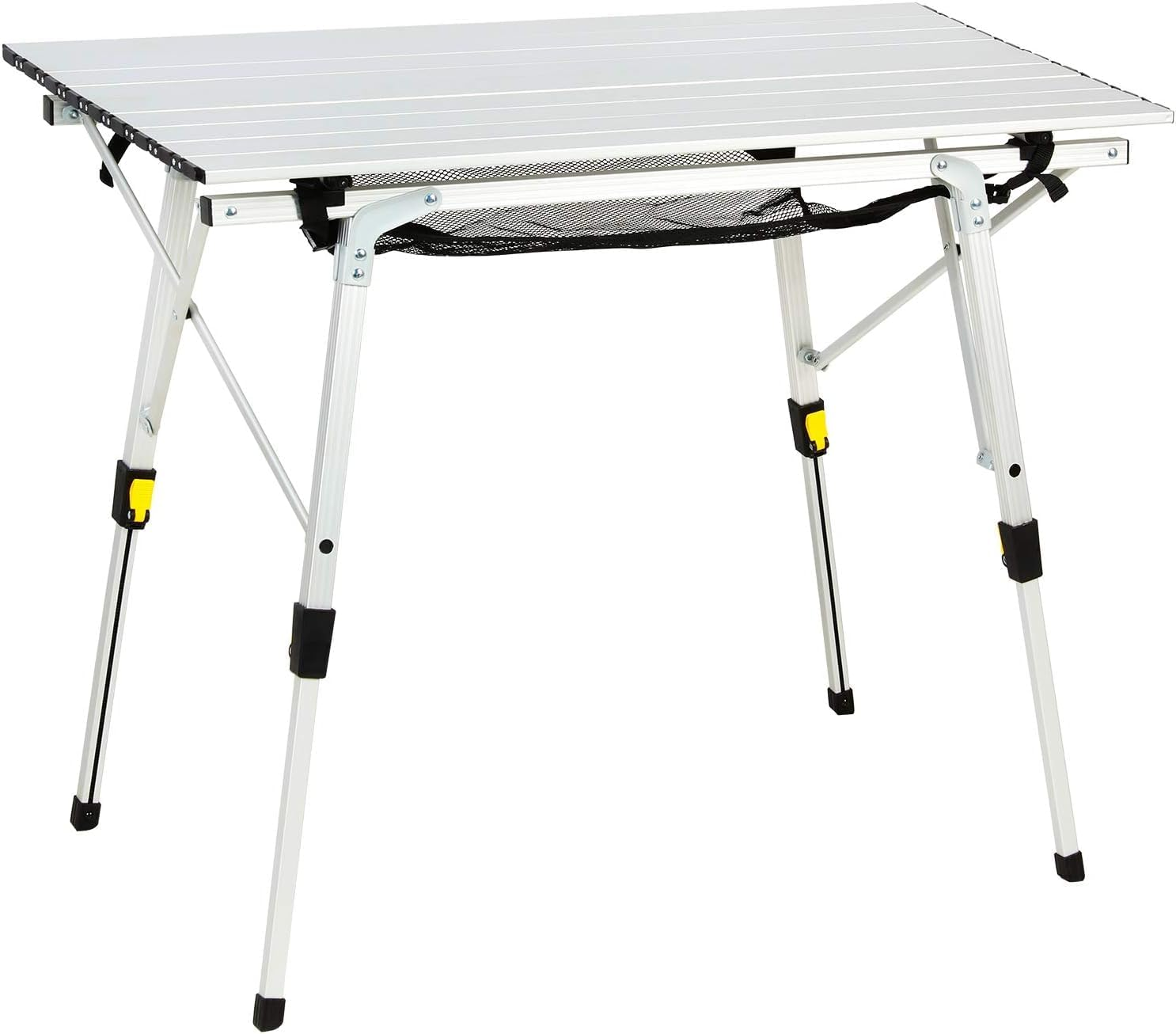 Lightweight Portable Aluminum Camping Table Outdoor Folding Desk Silver