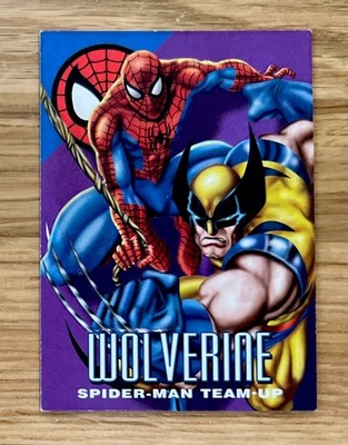 WOLVERINE SPIDERMAN TEAM UP #6 BASE 1996 Marvel Vision Embossed Original Card
