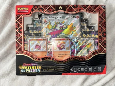 Pokémon JCC Destinées de Paldea Collection Premium FR Flâmigator ex - Photo 1/3