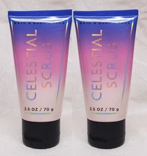 2 Bath & Body Works COSMIC CANDY Travel Size CELESTIAL SCRUB SHOWER GEL Mini
